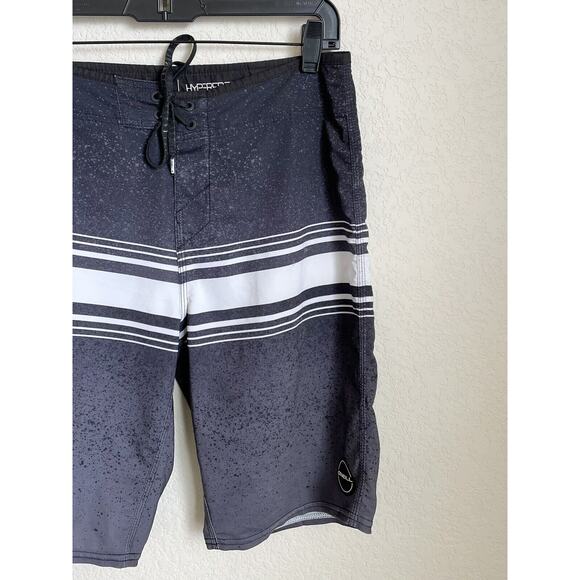 O'Neill Hyperfreak Mens Charcoal Board Shorts Outdoor Size 28 Polyester Preowned - Picture 4 of 12